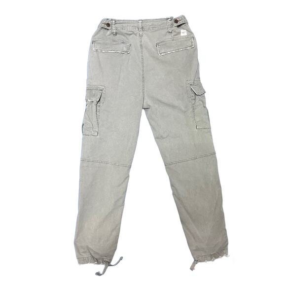 American Eagle Flex Slim Lived-In Cargo Jogger Pants 30x30 | Washed Light Gray - Picture 2 of 4